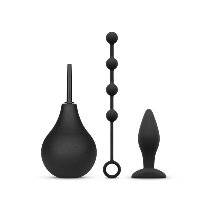 Набір новачка для анальної стимуляції Nexus ANAL BEGINNER KIT, спринцівка, анальне намисто і пробка