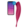 Смарт-вібратор для клітора з вакуумною стимуляцією Satisfyer Twirling Pro+ dark red