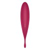 Смарт-вібратор для клітора з вакуумною стимуляцією Satisfyer Twirling Pro+ dark red