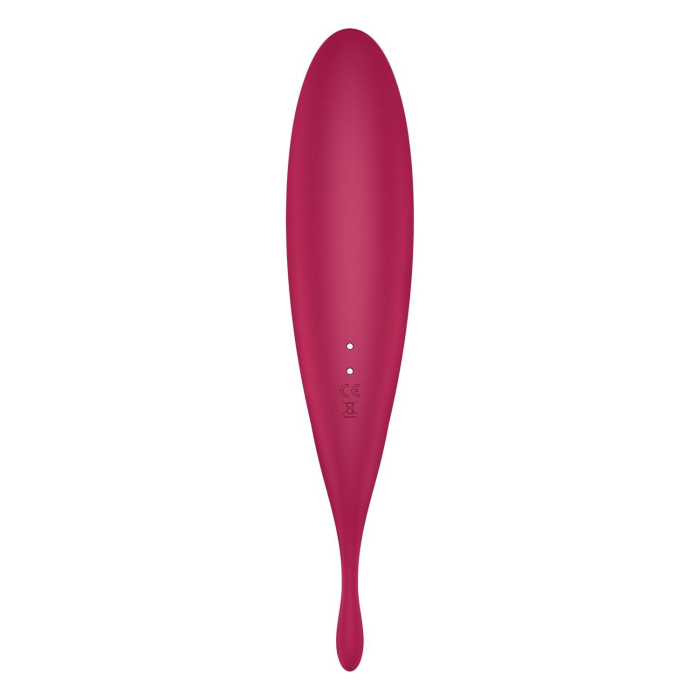 Смарт-вібратор для клітора з вакуумною стимуляцією Satisfyer Twirling Pro+ dark red