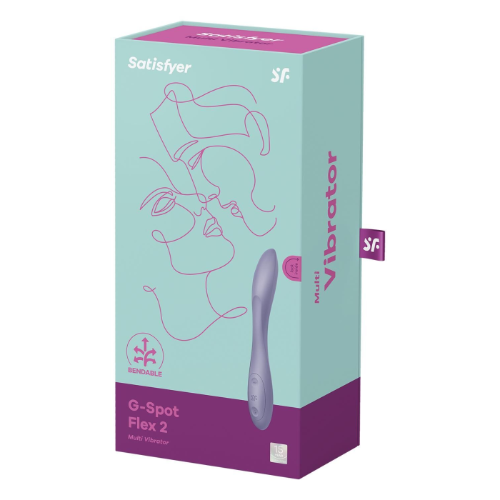 Універсальний вібратор Satisfyer G-Spot Flex 2, гнучкий стовбур із фіксацією положення