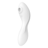 Вакуумний смарт-стимулятор із вібрацією Satisfyer Curvy Trinity 5 (White), керування зі смартфона