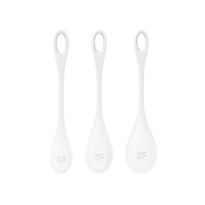 Набір йоні намистин Satisfyer Yoni Power 1 White, діаметр 2-2,5-3см, вага 22-46-74гр