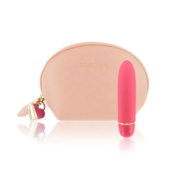Віброкуля RIANNE S — Classique Vibe мінівібратор на 7 режимів, чохол-косметичка Coral