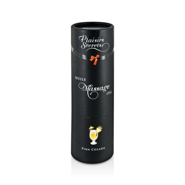 Масажна олія Plaisirs Secrets Pina Colada (59 мл) з афродизіаками, їстівна, подарункове паковання