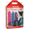 Набір для страпону Doc Johnson Vac-U-Lock Dual Density UltraSKYN Colors Set, діаметр 3х4,5 см