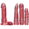 Набір для страпона Doc Johnson Vac-U-Lock Crystal Jellies Set, діаметр 3,8см, 2×4,5см, 5,1 см