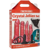 Набір для страпона Doc Johnson Vac-U-Lock Crystal Jellies Set, діаметр 3,8см, 2×4,5см, 5,1 см