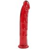 Фалоімітатор Doc Johnson Jelly Jewels Dong & Suction Cup Red, діаметр 3,6 см, антибактеріальний ПВХ