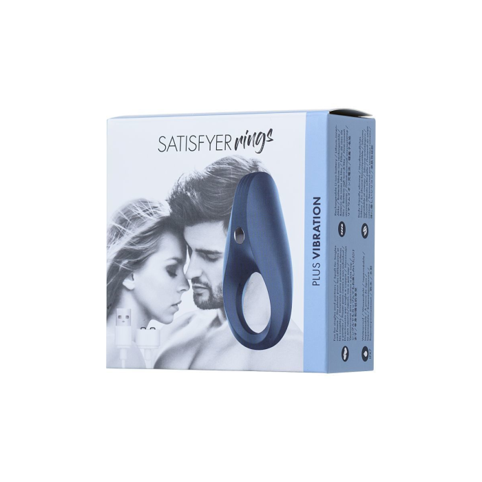 Ерекційне віброкільце Satisfyer Rocket Ring з подовженим стимулятором клітора, перезаряджуване