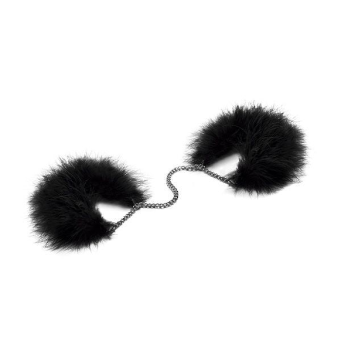 Пухнасті наручники Bijoux Indiscrets Za za zu - feahter handcuffs, пір'яні, подарункове паковання