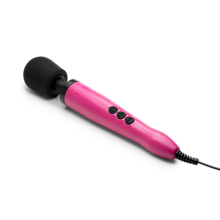 Вібромасажер DOXY Original Pink, дуже потужний, живлення 220В, пульсівні вібрації