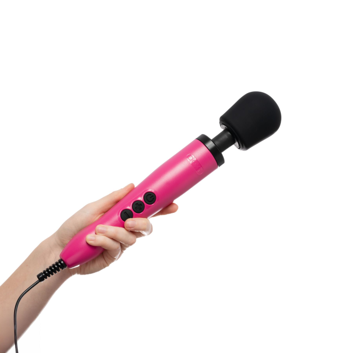 Вібромасажер DOXY Original Pink, дуже потужний, живлення 220В, пульсівні вібрації