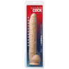 Фалоімітатор Doc Johnson Dick Rambone Cock White, діаметр 6 см, довжина 42 см, ПВХ