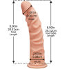 Фалоімітатор Doc Johnson The D - Ragin D - 8 Inch Without Balls - ULTRASKYN, діаметр 5,1 см