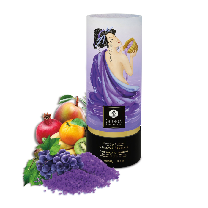 Пінлива сіль для ванни Shunga Dead Sea salt Oriental Crystals — Exotic Fruits (500 г)