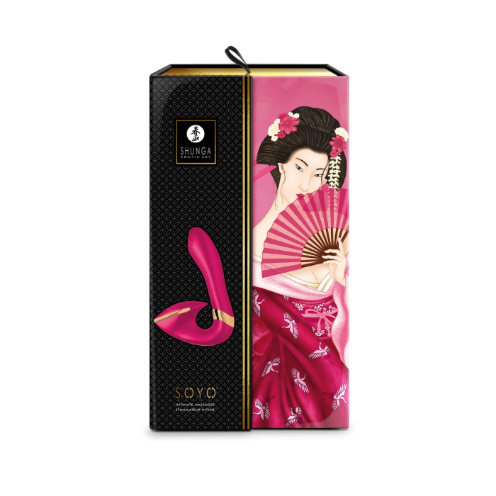 Вагінально-кліторальний вібратор Shunga Soyo Raspberry
