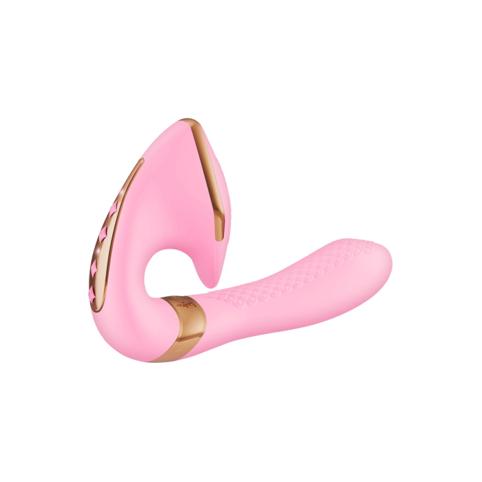 Вагінально-кліторальний вібратор Shunga Soyo Light Pink