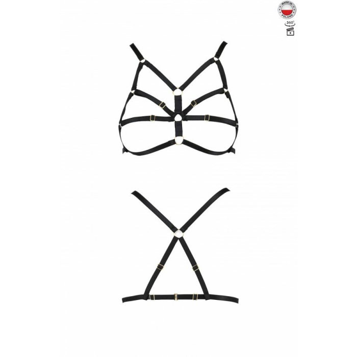 Бюстгальтер-стрепи Passion Exclusive ARMANDA BRA XXL/XXXL, black