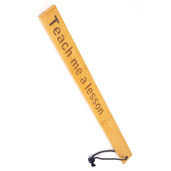 Падл Fetish Tentation — Paddle Teach me a lesson Bamboo, упакований у ПЕ пакет