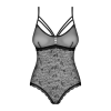 Мереживне боді з доступом Obsessive 818-TED-1 teddy S/M, чорне