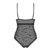 Мереживне боді з доступом Obsessive 818-TED-1 teddy L/XL, чорне