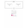 Мереживні танги з доступом Obsessive 828-THC-1 crotchless thong L/XL, чорні