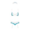 Еротичний костюм медсестри Obsessive 834-CST-6 L/XL, біло-блакитний