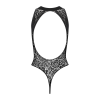 Ажурний бодістокінг із ефектом шнурівки Obsessive B129 teddy black S/M/L, чорний, з доступом