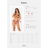Еротичний комплект зі стреп Obsessive Badossa 2-pcs set L/XL, чорний, з доступом