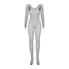 Сітчастий бодістокінг із довгим рукавом Obsessive Bodystocking N109 black S/M/L, чорний, комбінезон