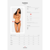 Напівпрозорі трусики з підвіскою Obsessive Ivannes panties black S/M, чорні