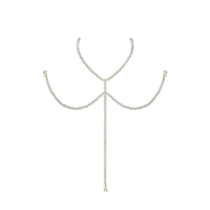 Намисто під перлини на декольте Obsessive A757 necklace pearl