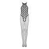 Сітчастий бодістокінг з імітацією боді Obsessive Bodystocking G332 S/M/L, black, з доступом