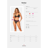 Комплект білизни Obsessive Natilya 2-pcs set M/L, black, бюстгальтер, трусики