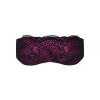 Атласна маска Obsessive Roseberry mask, pink, прикрашена мереживом, для сну