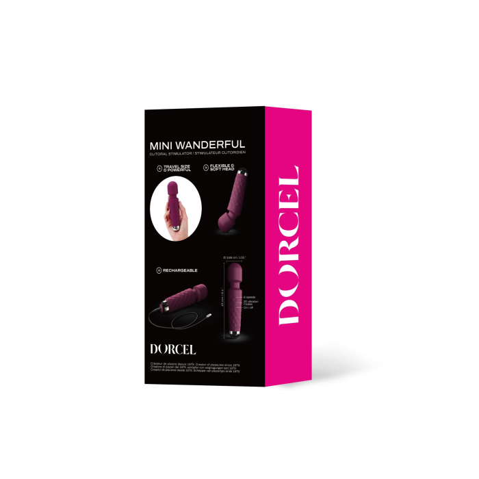 Мінівібромасажер Dorcel Wand Mini Wanderful Plum