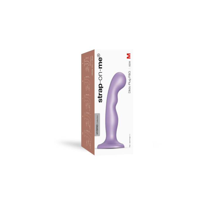 Насадка для страпона Strap-On-Me Dildo Plug P&G Lilas Metallic M