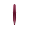 Вібратор-кролик Satisfyer Love Me Red, гнучкий, відросток з потрійним кінчиком