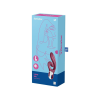 Вібратор-кролик Satisfyer Love Me Red, гнучкий, відросток з потрійним кінчиком