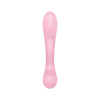 Двосторонній вібратор-кролик Satisfyer Triple Oh Pink, 3 мотори, руків’я-масажер