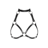 Портупея на груди Obsessive A740 harness black O/S, штучна шкіра