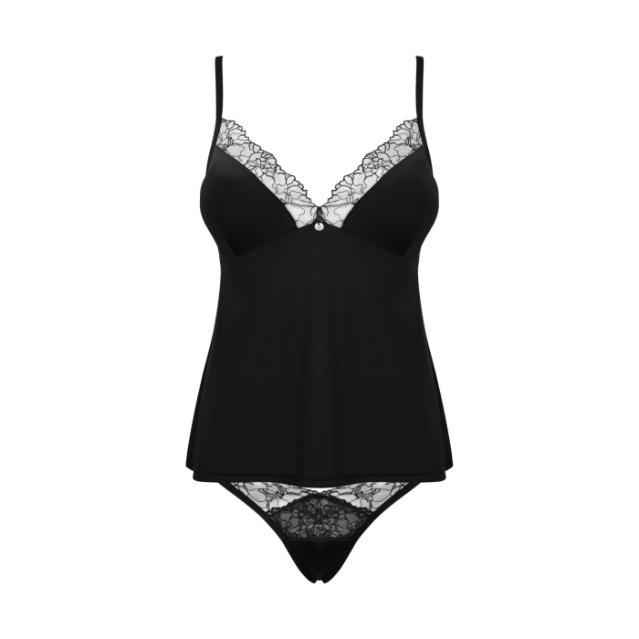 Топ та трусики Obsessive Bella Rou top & panties XL/2XL, топ, трусики