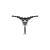 Прозорі стрінги з доступом Obsessive Celia Noir crotchless thong XS/S