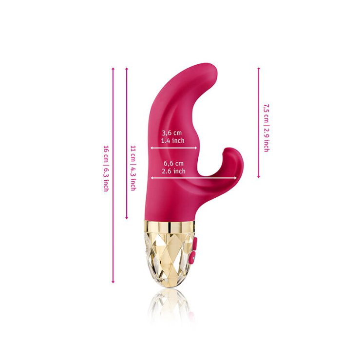 Вібратор-кролик Mystim Hop Hop Bob Fuchsia, потужний мотор, 8 режимів