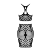 Еротичний напівпрозорий комплект Obsessive K101 top & skirt S/M/L, топ, спідниця