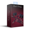 Набір для БДСМ Feral Feelings BDSM Kit 3 Black, наручники, поножі, хрестовина
