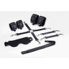 Набір Feral Feelings BDSM Kit 5 Black, наручники, поножі, хрестовина, маска, падл