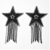Пестис-зірки з бахромою JSY Nipple Sticker RT236112 Black, стікери