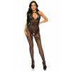 Бодістокінг Leg Avenue Rhinestone Lace and Net Bodystocking OS Black